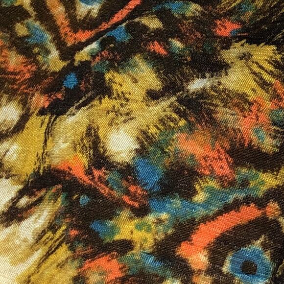 Apt. 9 Colorful Flutter Sleeve Ruffle Peplum Blouse Size Petite Small - Picture 12 of 12